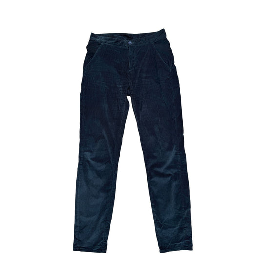 Navy Velvet Pants  Regular Fit