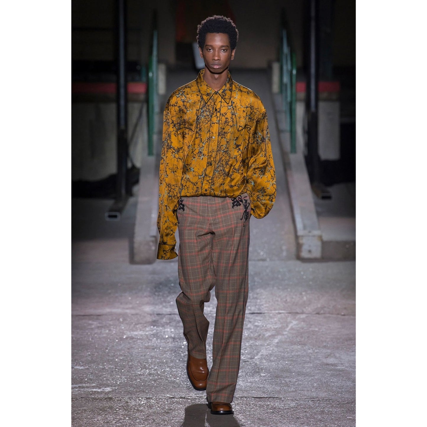 FW2018 – “Marble Eye” Printed Fabric Panel 