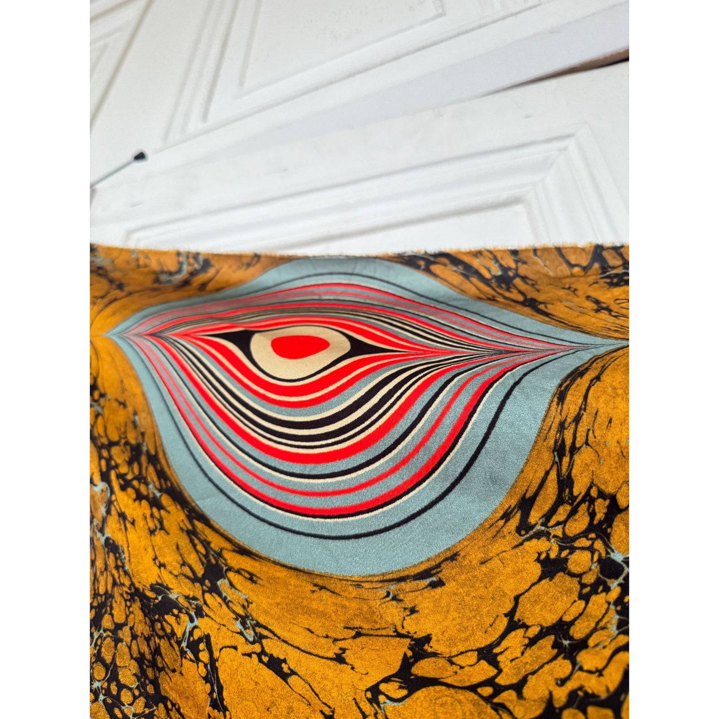 FW2018 – “Marble Eye” Printed Fabric Panel 
