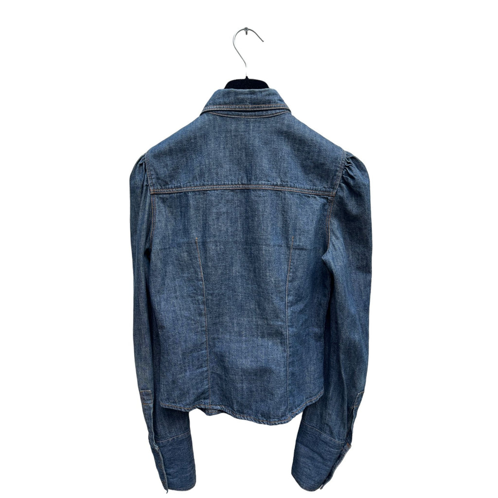 Raw denim shirt