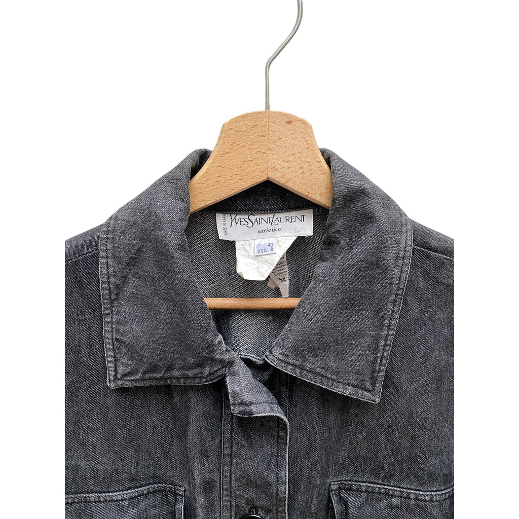 SS 1996 Saharian dark grey denim shirt