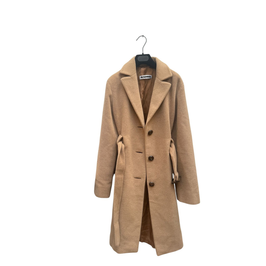 Brown Wool Belted Coat 