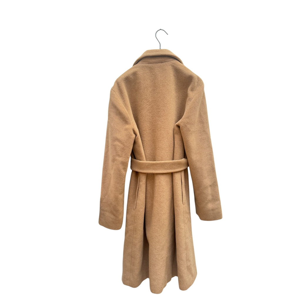 Brown Wool Belted Coat 