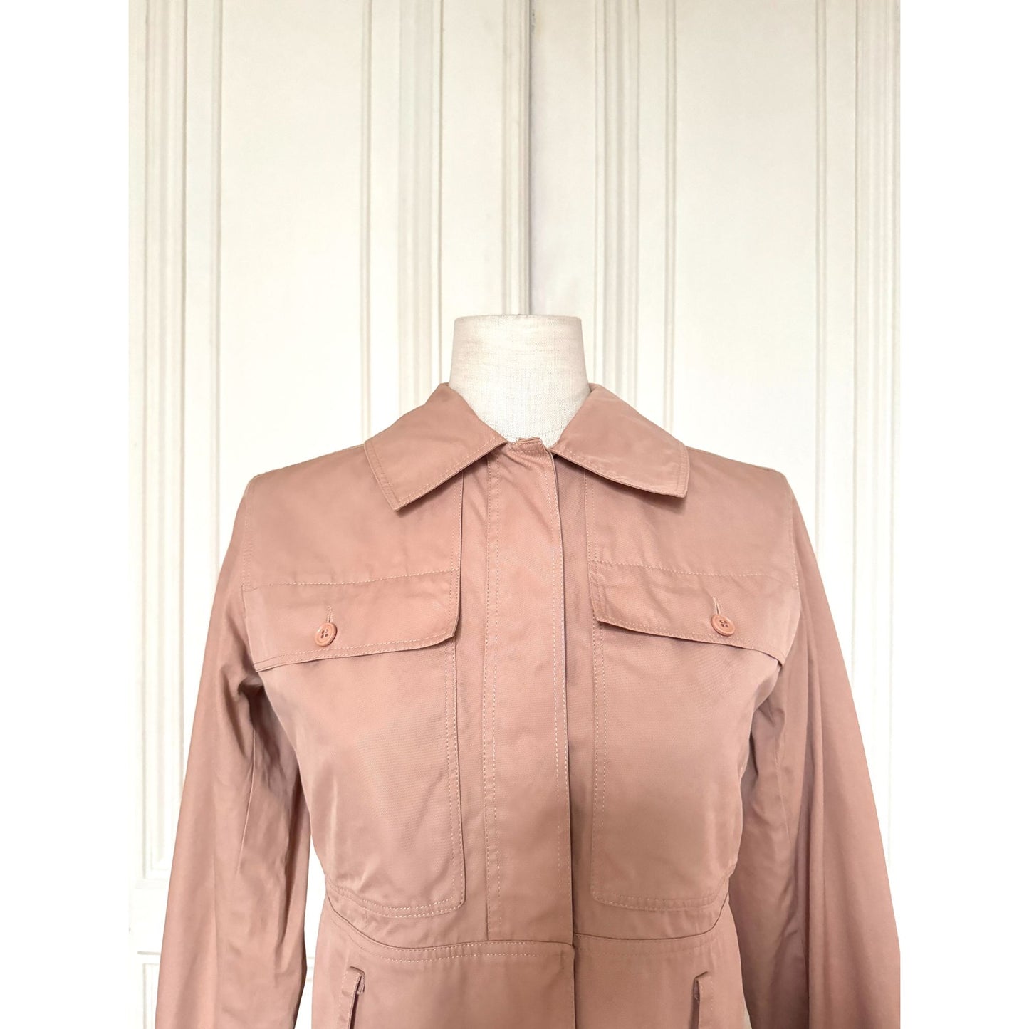 1970s Beige Cropped Cotton Jacket 
