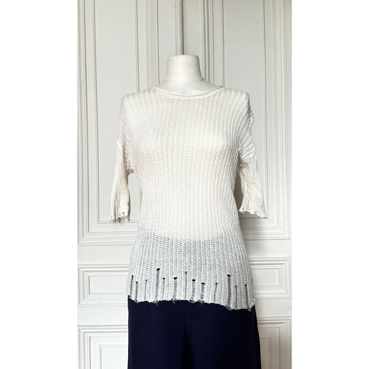 Ivory Knitted Top
