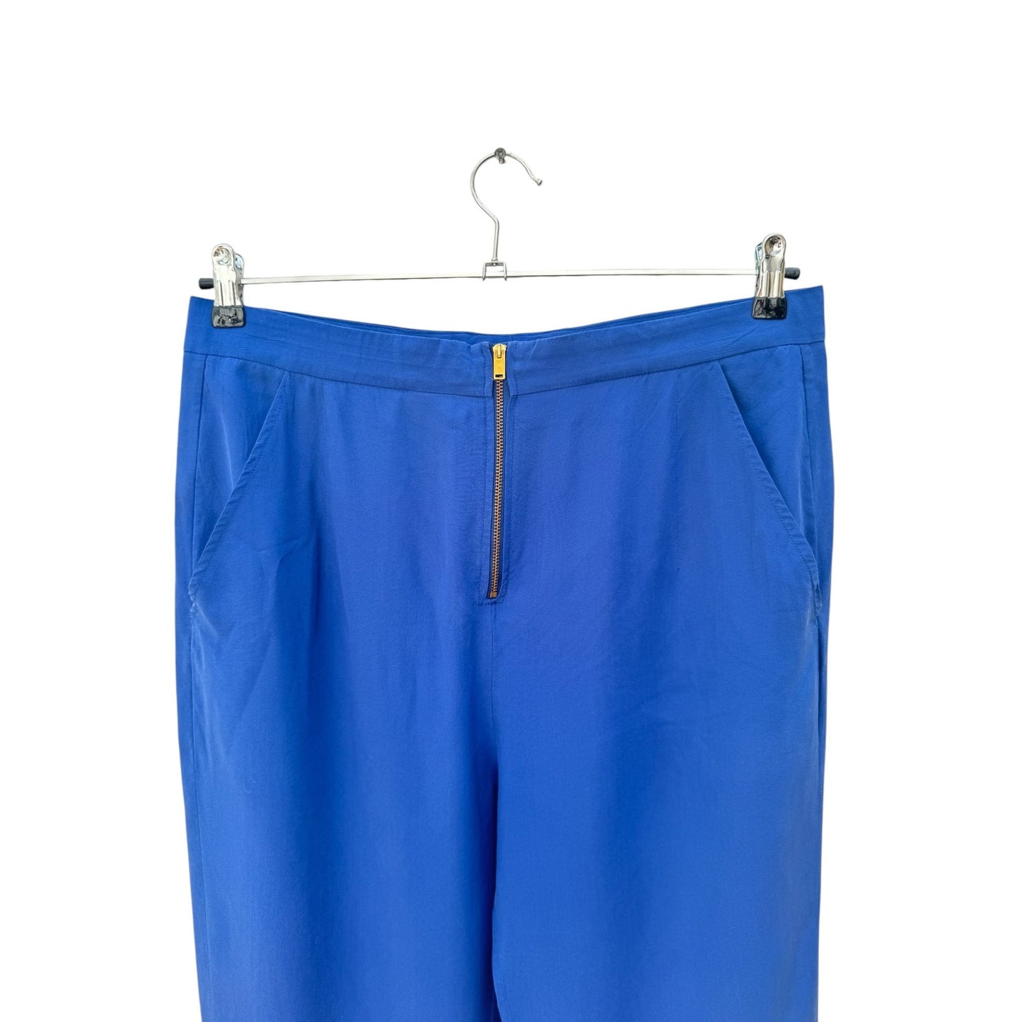 Phoebe Philo Electric Blue Pure Silk Trousers