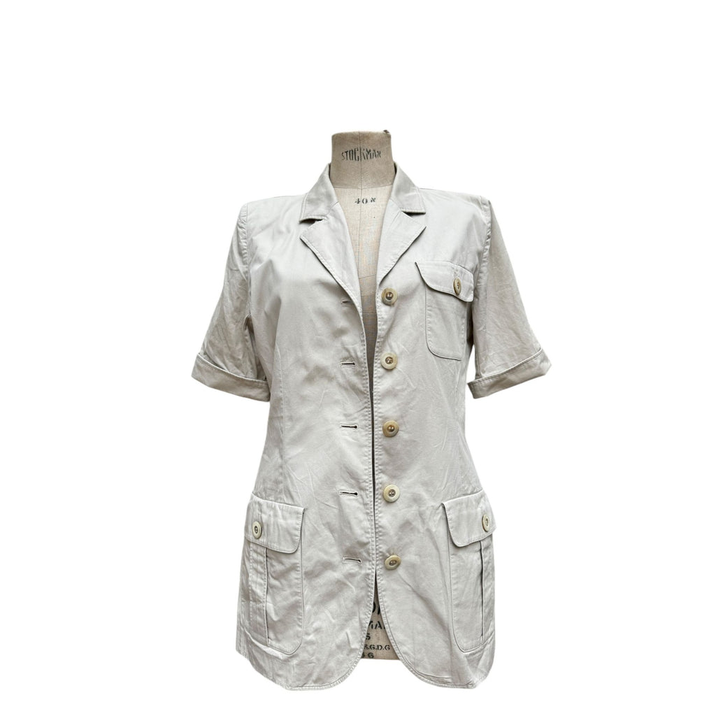 Iconic Vintage Beige Safari Saharian Shirt