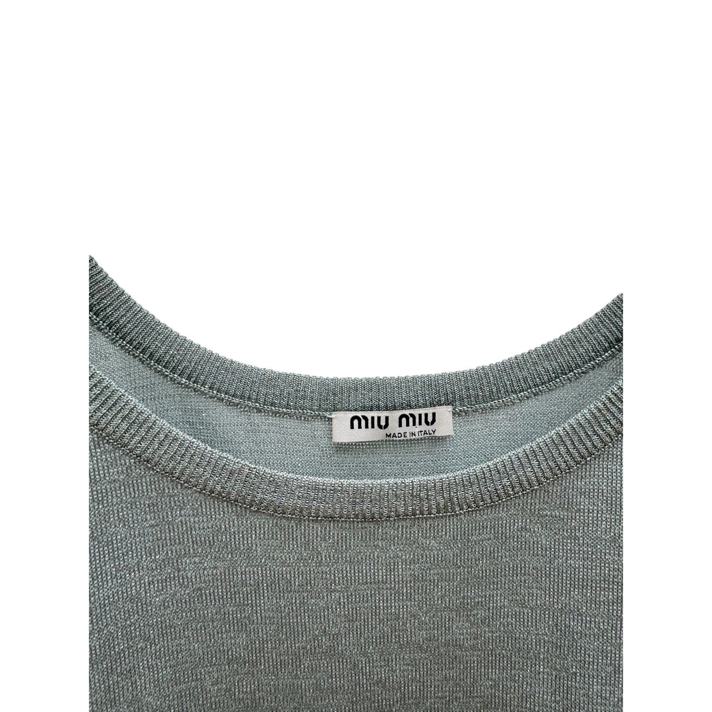 Grey Shiny Tank Top