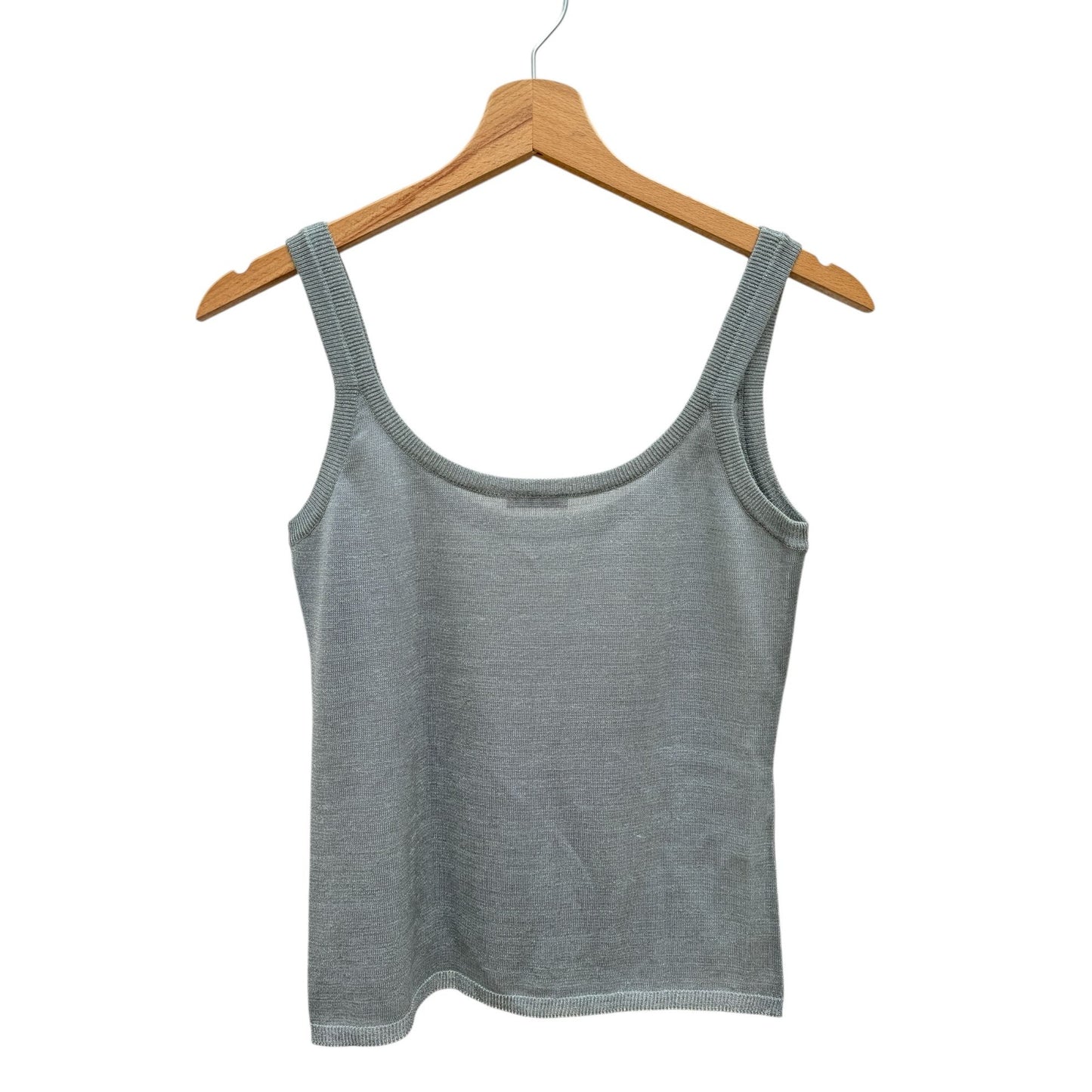 Grey Shiny Tank Top