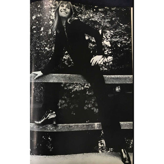 Iconic 1969 Black Crushed Velvet Laced Tunic Top