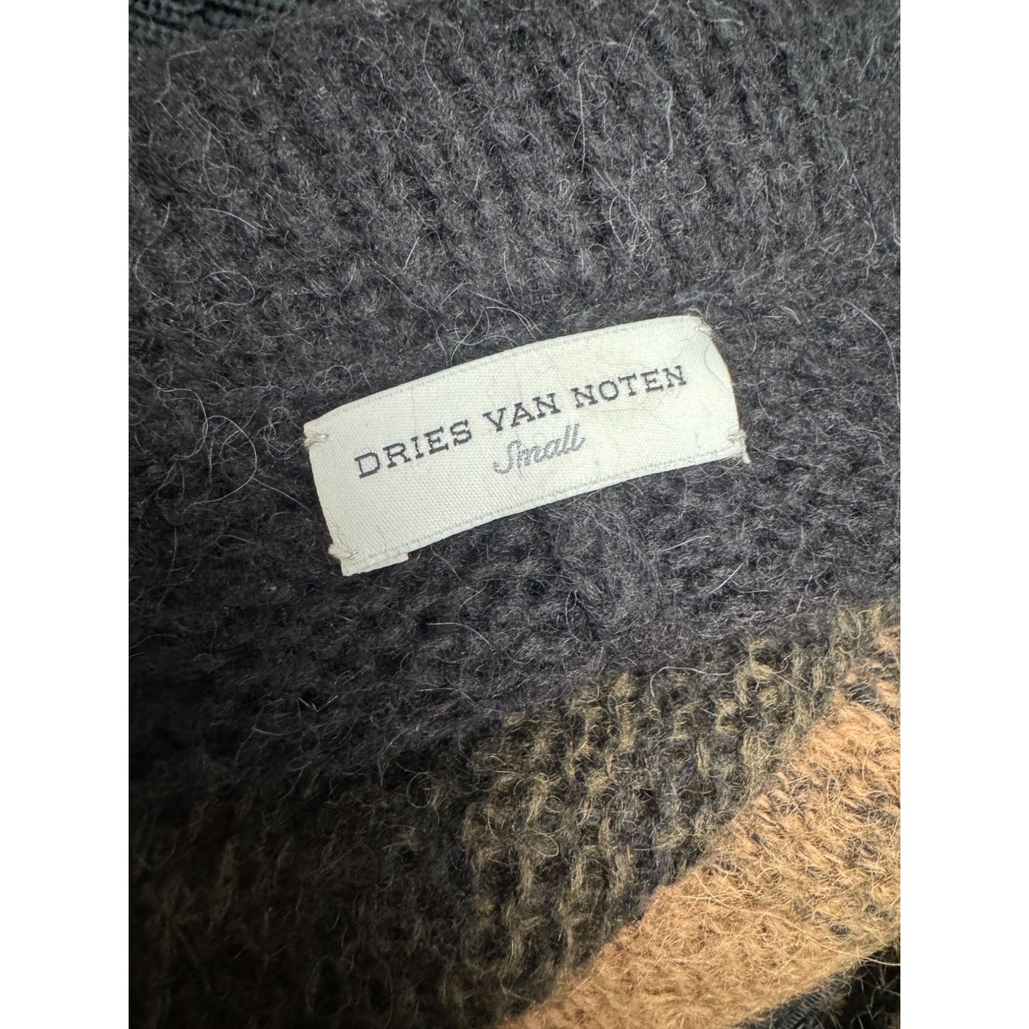 Brown & Black Alpaca Blend Cardigan