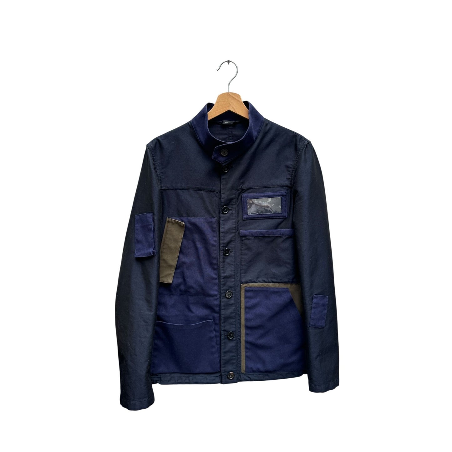 Navy Patchwork Utility Jacket