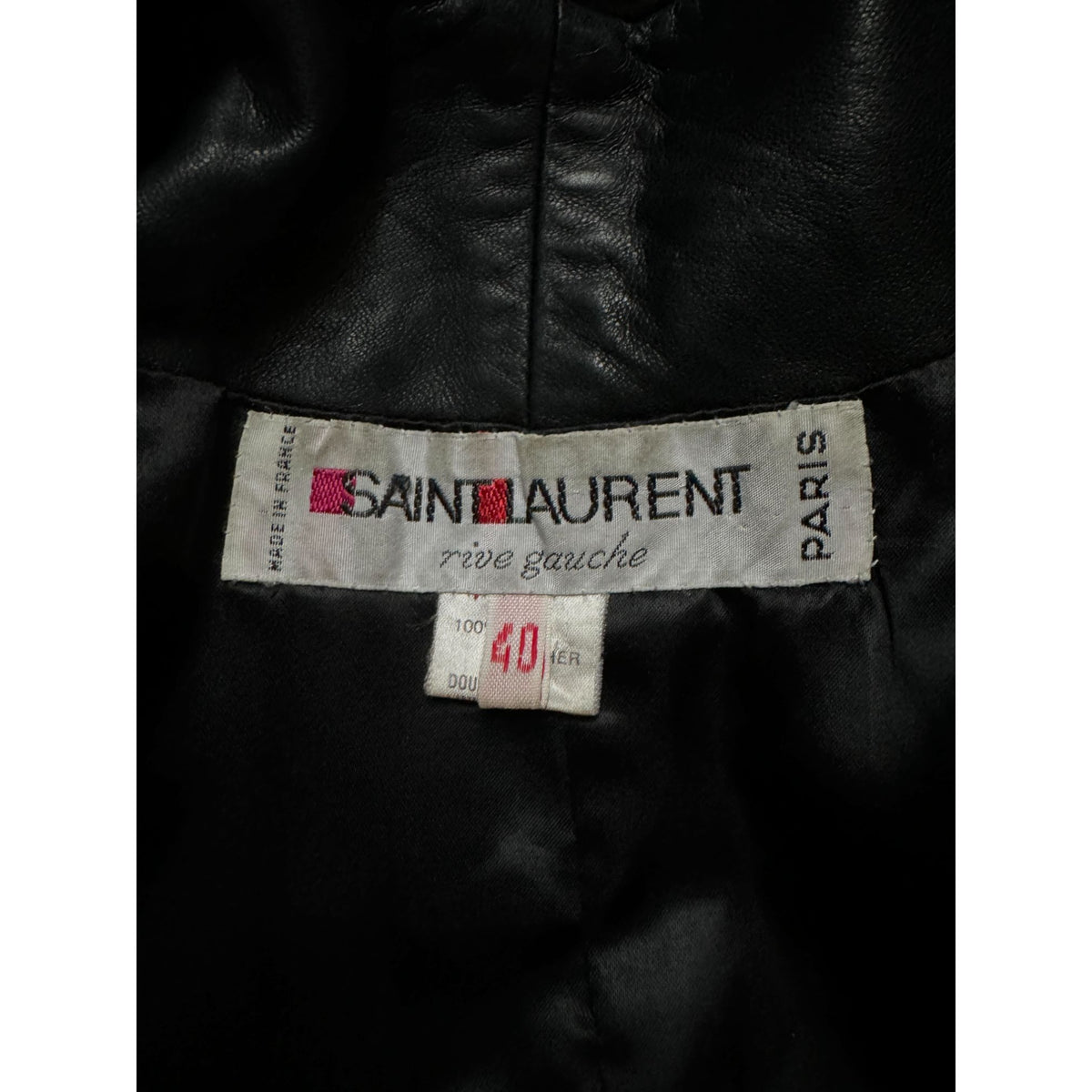 1970s Dark Navy Leather &amp; Velvet Belted Jacket