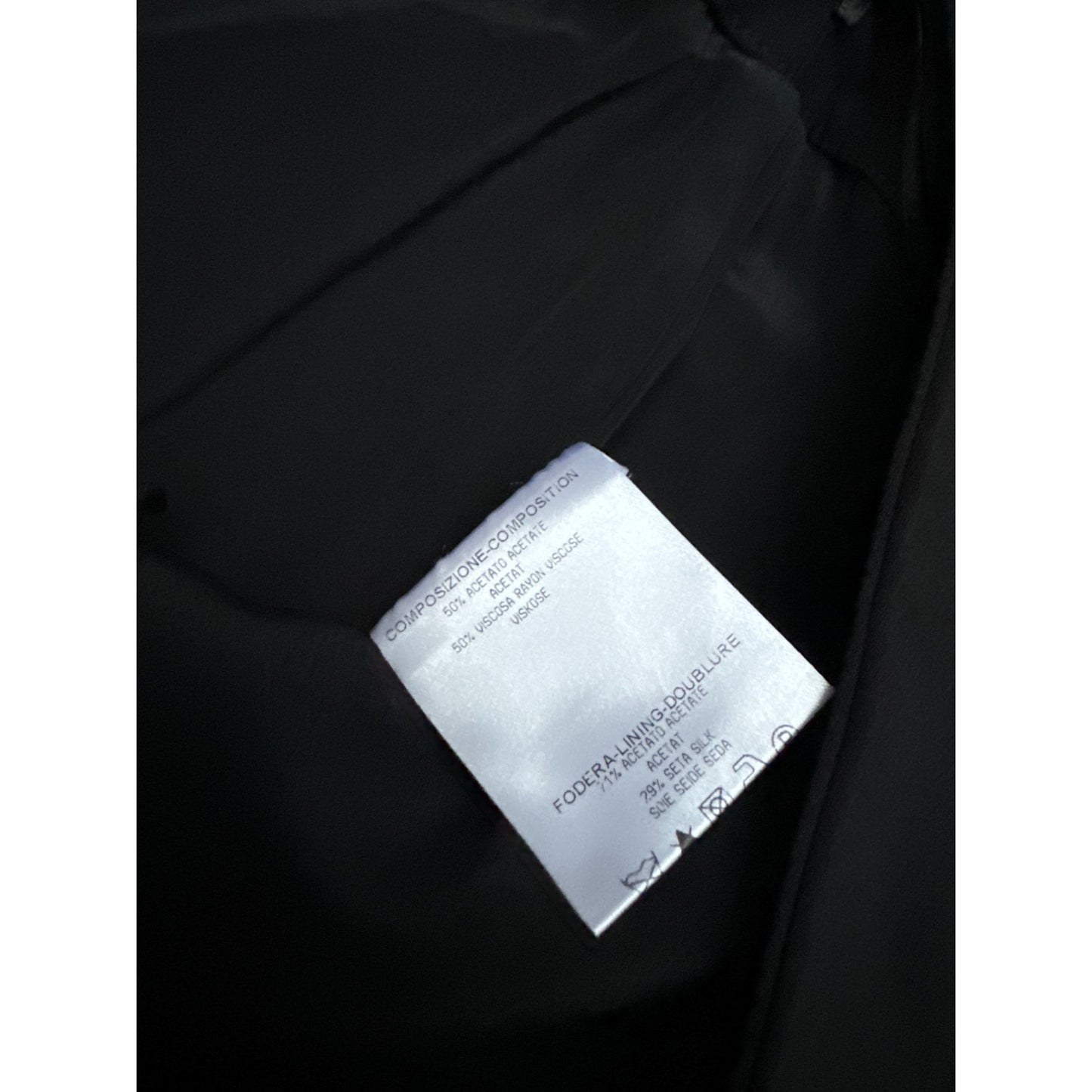 2011 Black Acetate Viscose Skirt