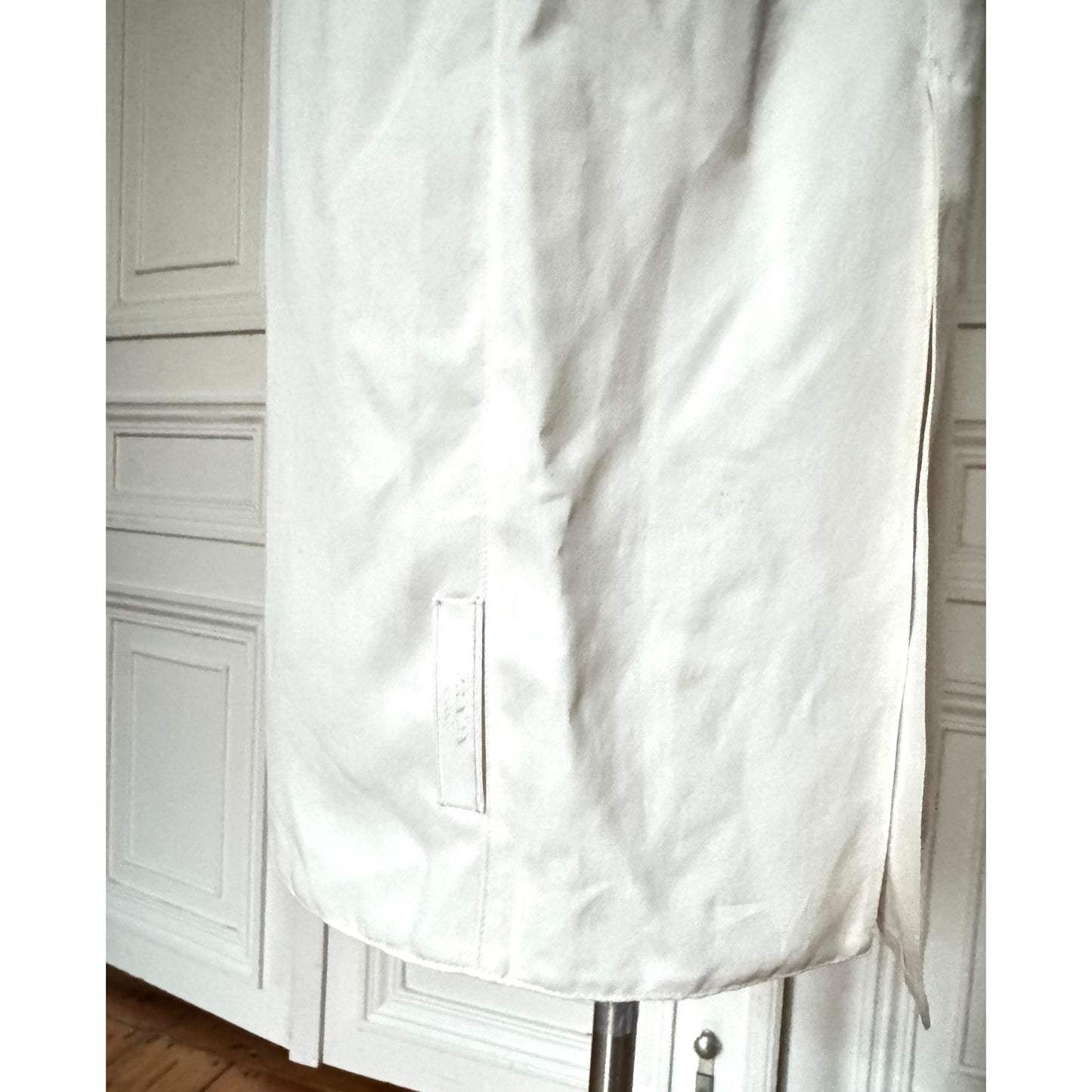 Beige Silk Slip Dress 