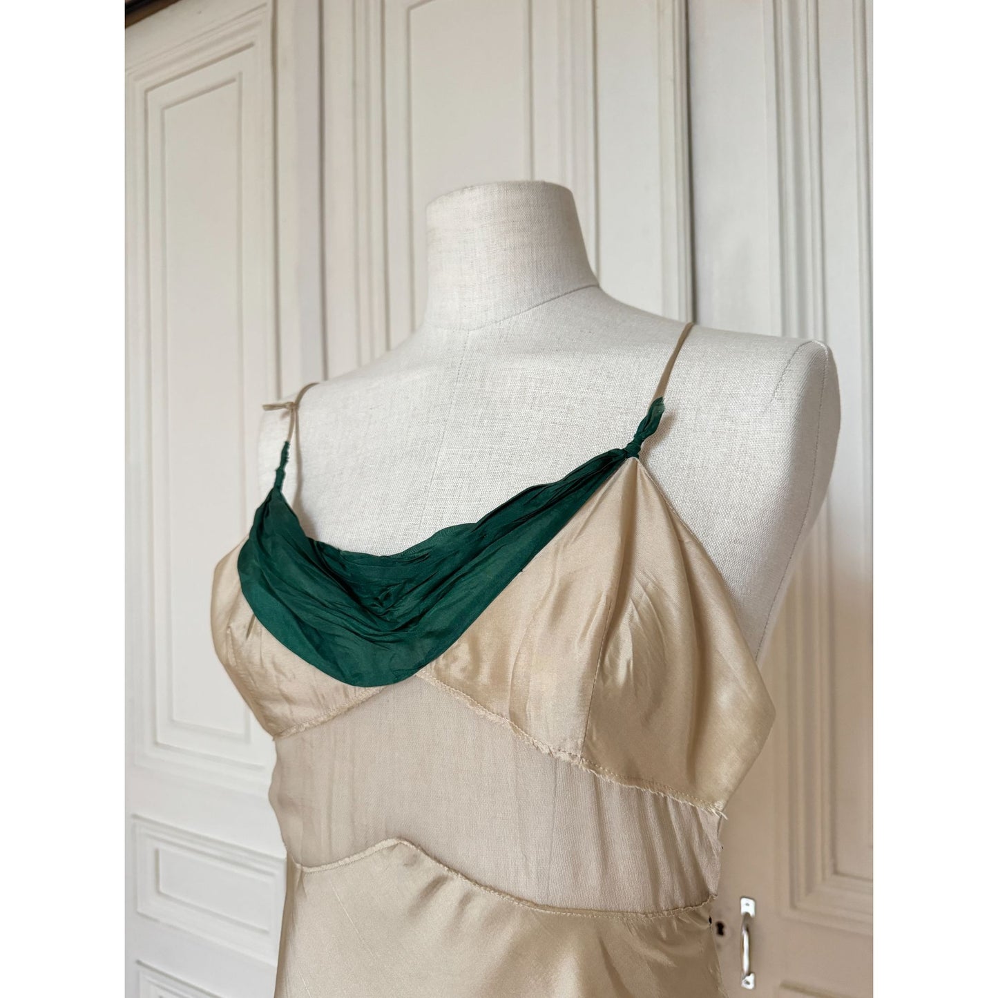 Miu Miu Spring Summer 2004 Beige Silk Mini Dress