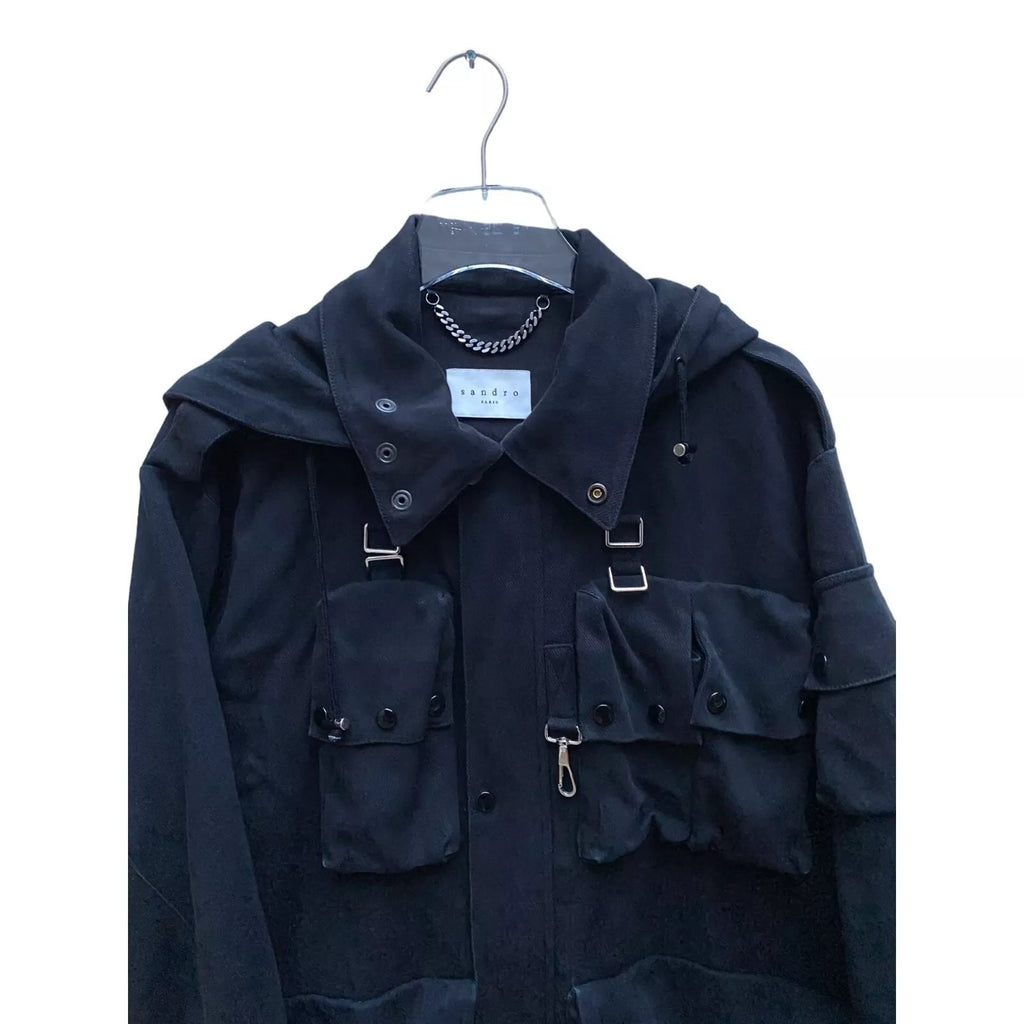 Black Tactic Parachute Bomber Jacket