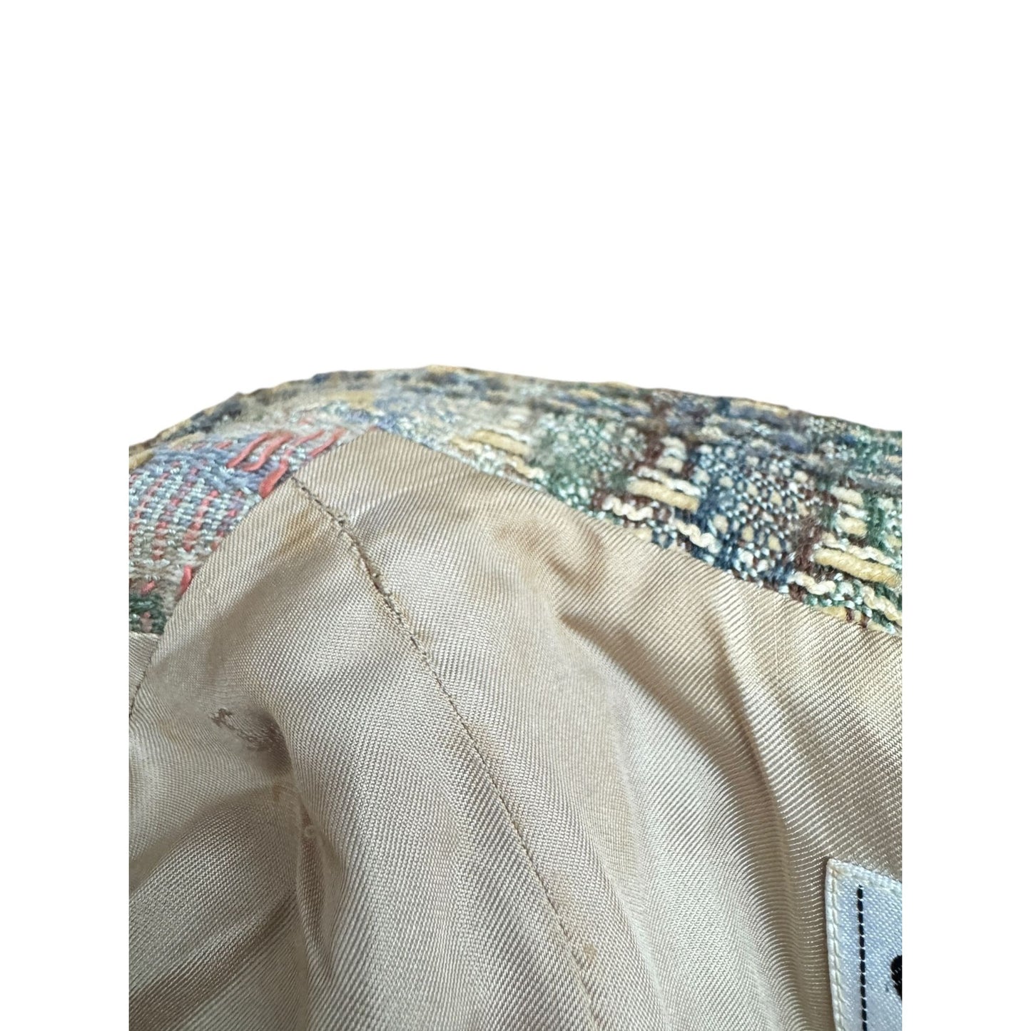 by Karl Lagerfeld Spring 1998 Beige Tweed Wool Blazer Jacket