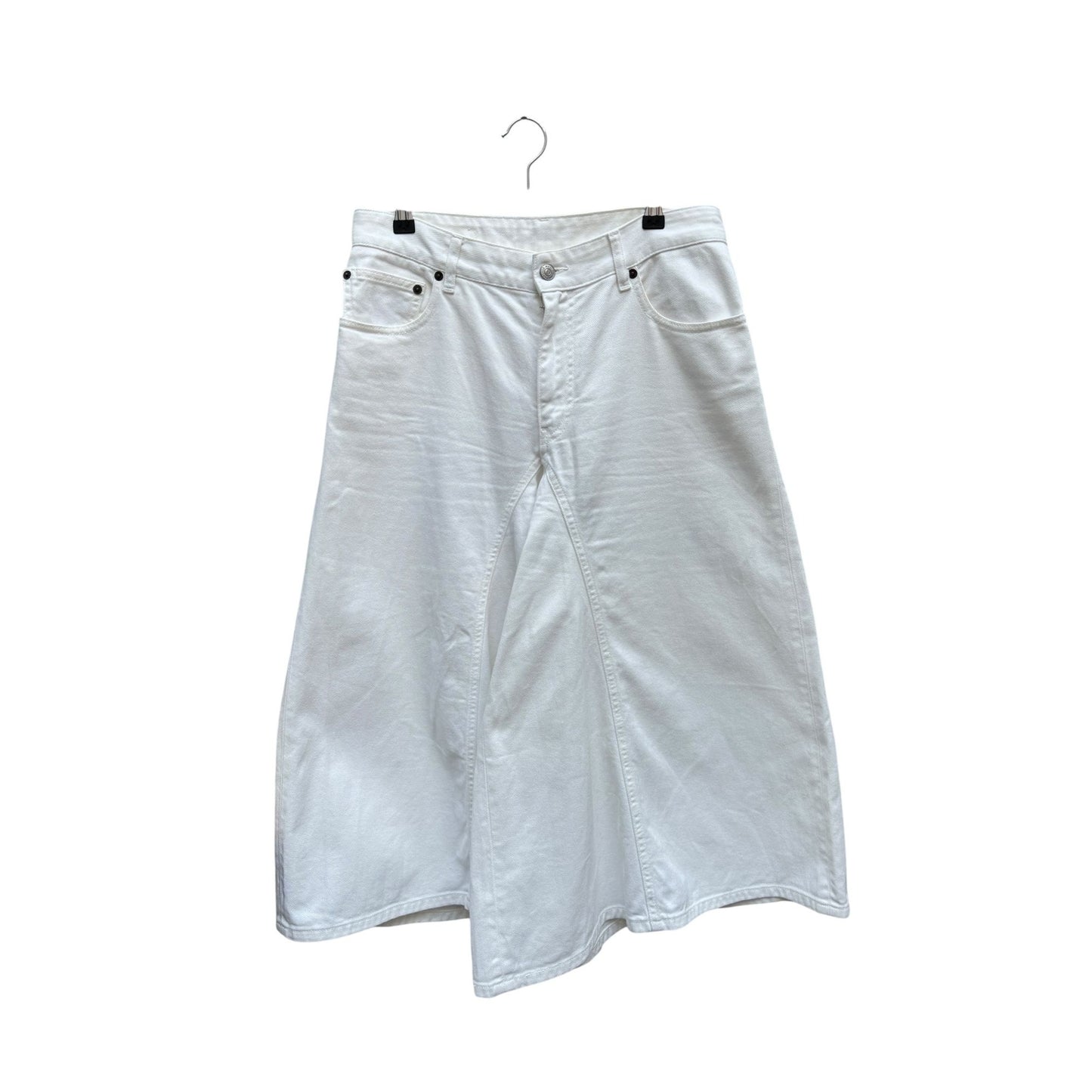 White Denim Wide Leg Jeans  Size 40 / US 30