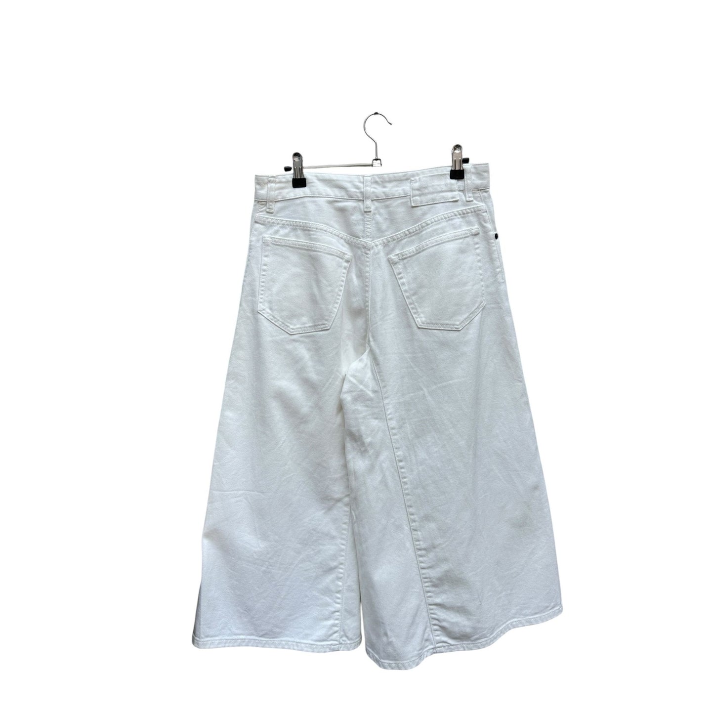White Denim Wide Leg Jeans  Size 40 / US 30
