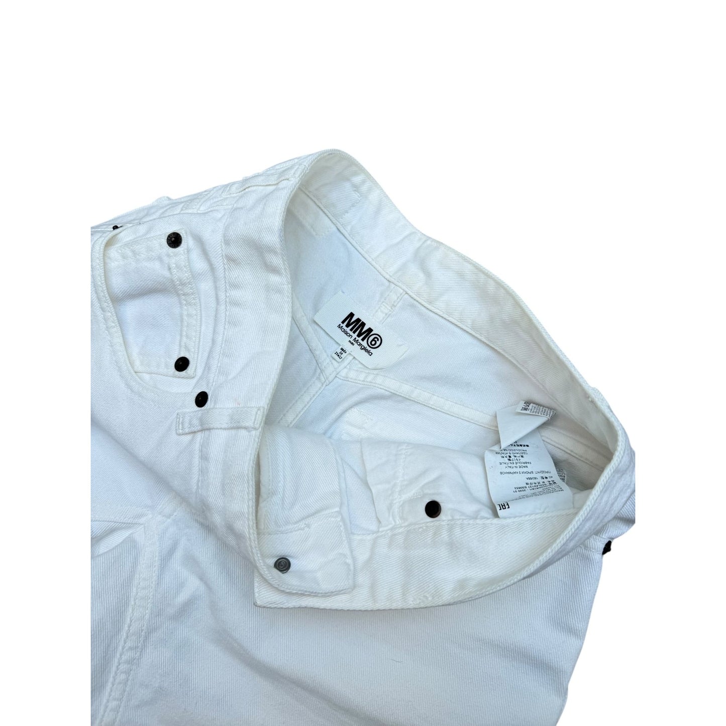 White Denim Wide Leg Jeans  Size 40 / US 30