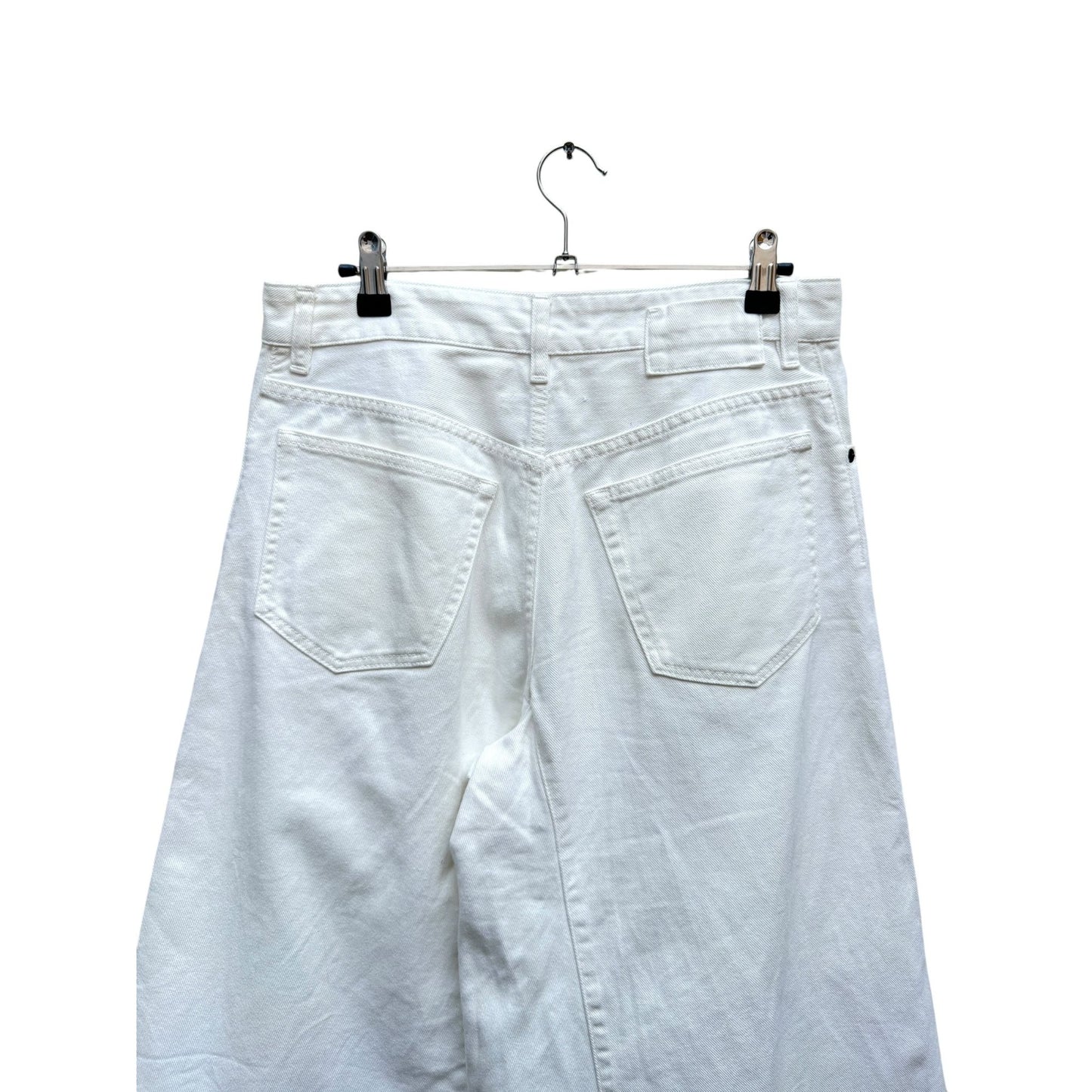 White Denim Wide Leg Jeans  Size 40 / US 30