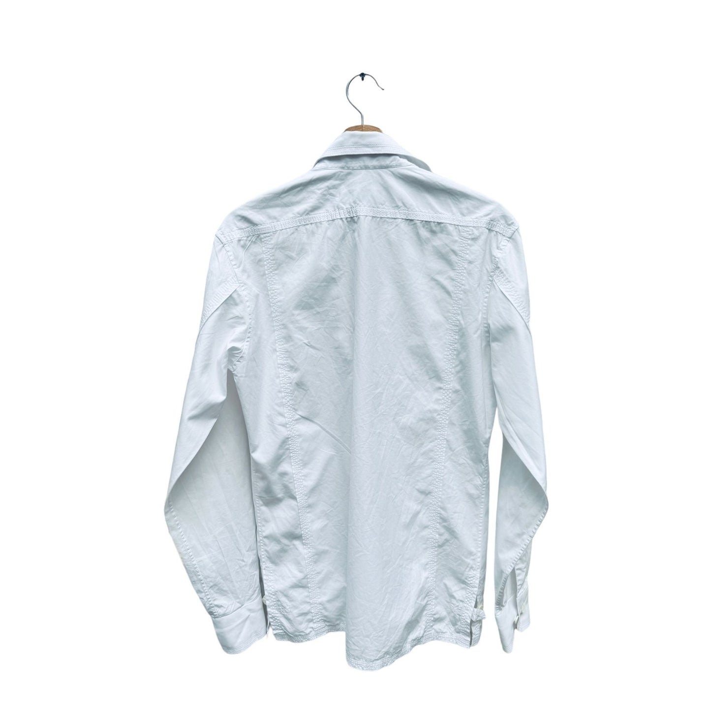 White Safari Shirt  Unisex  Size 16 / 41 fits M