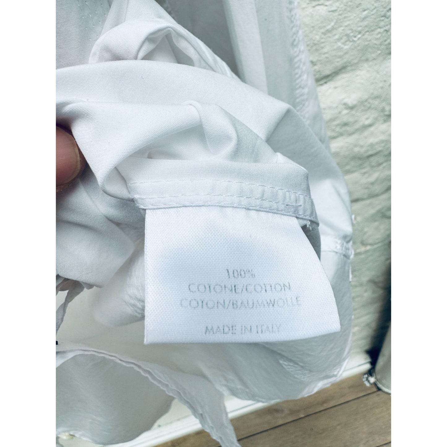 White Safari Shirt  Unisex  Size 16 / 41 fits M