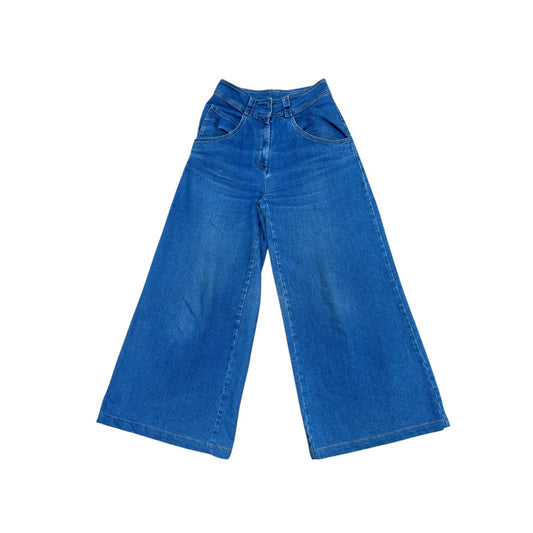 Blue High Waist Denim Pants