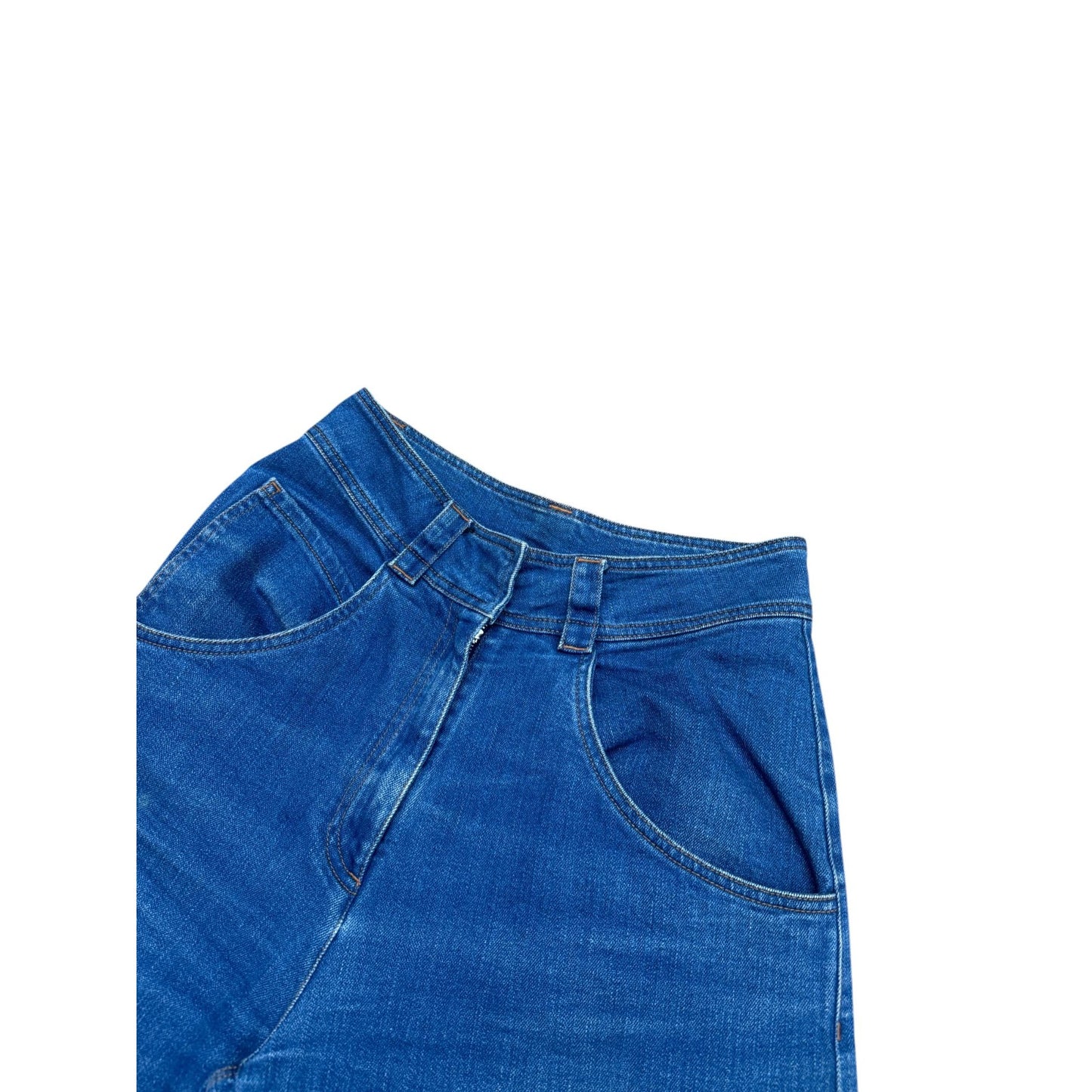 Blue High Waist Denim Pants