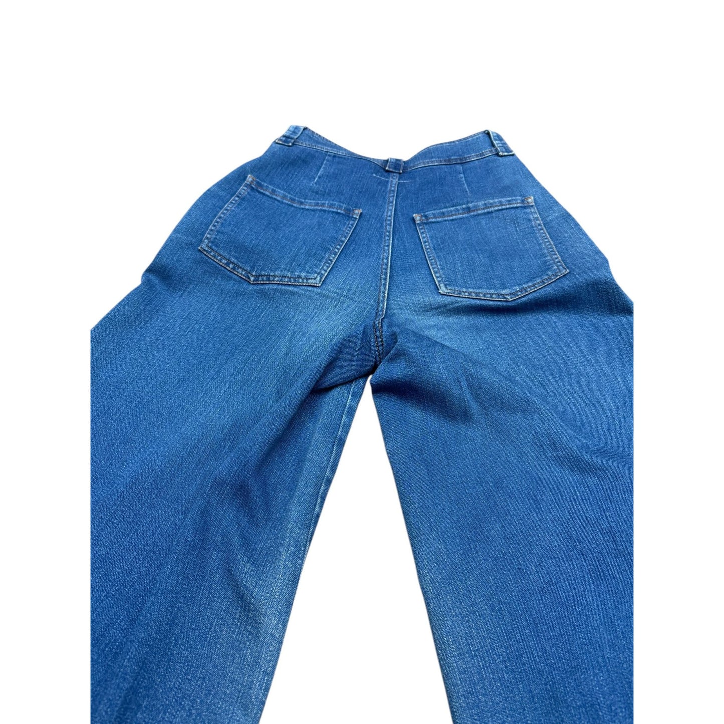 Blue High Waist Denim Pants