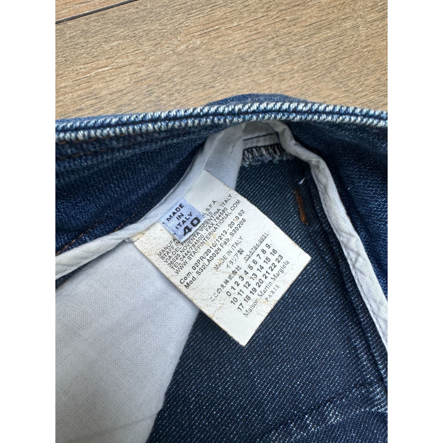 Blue High Waist Denim Pants
