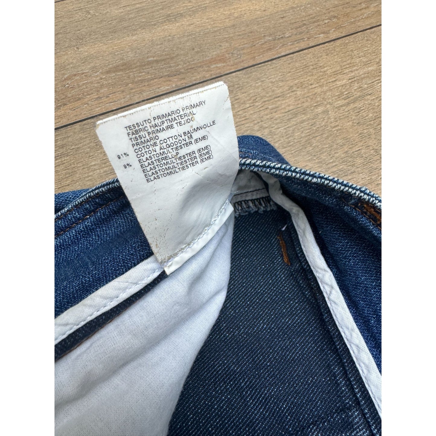 Blue High Waist Denim Pants