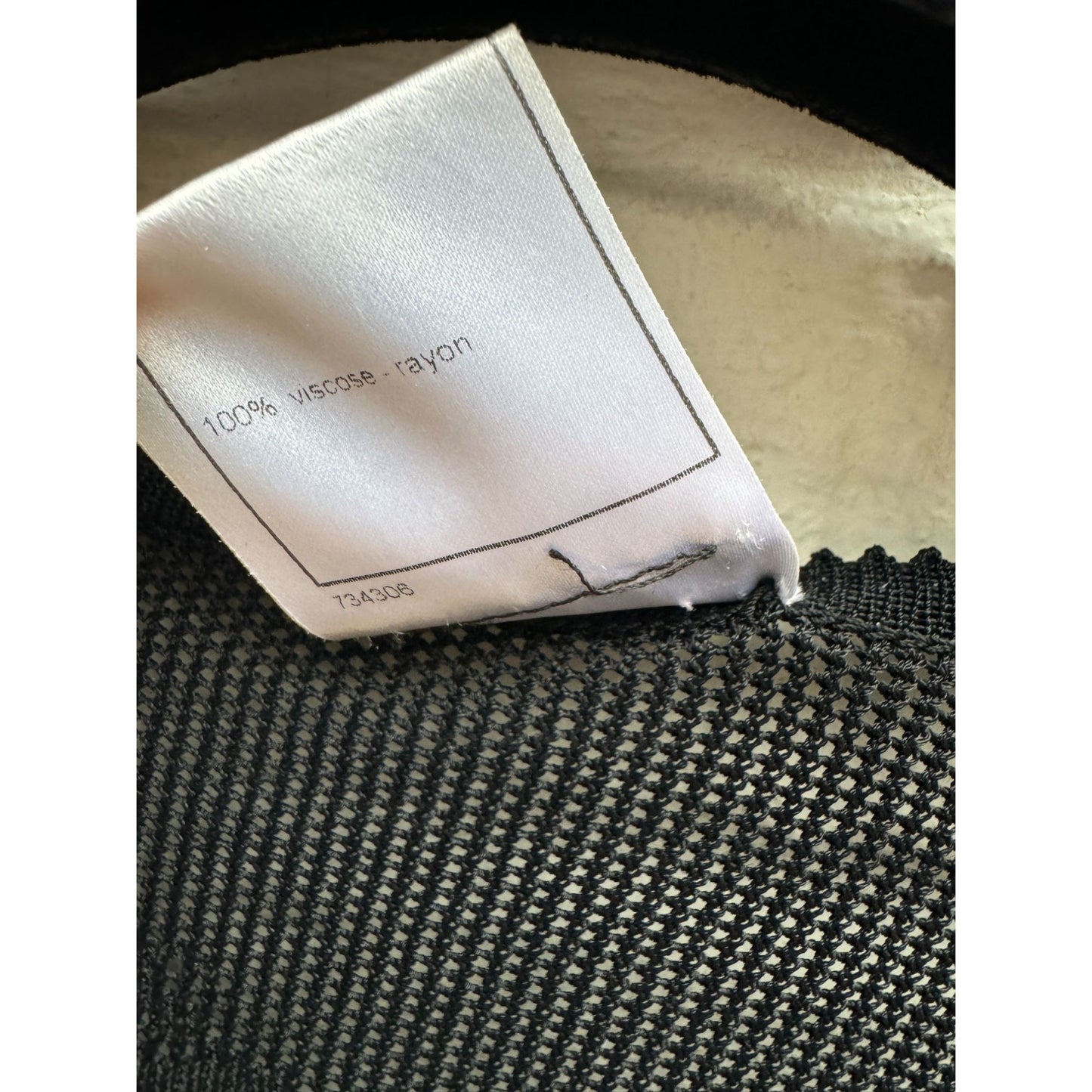 SS 2005 Black Floral Lace Balloon-Sleeve Top