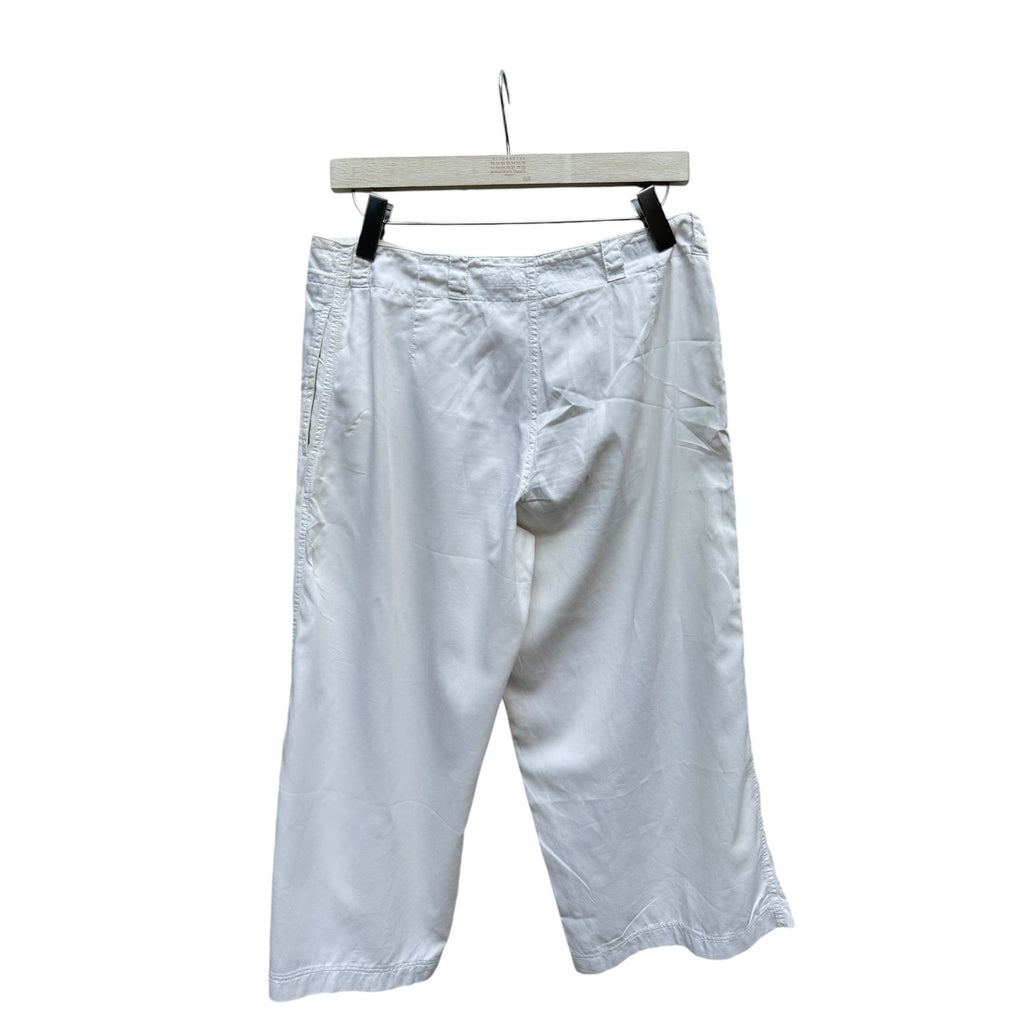 White Wide Cotton Pants