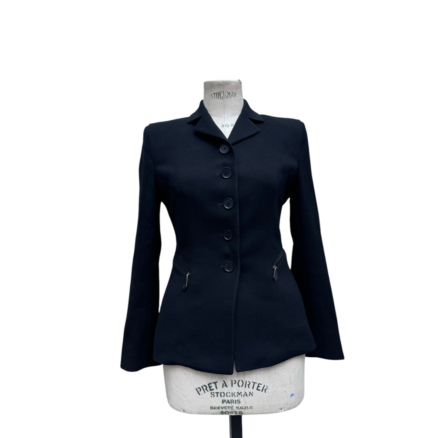 Black Wool Blazer Jacket