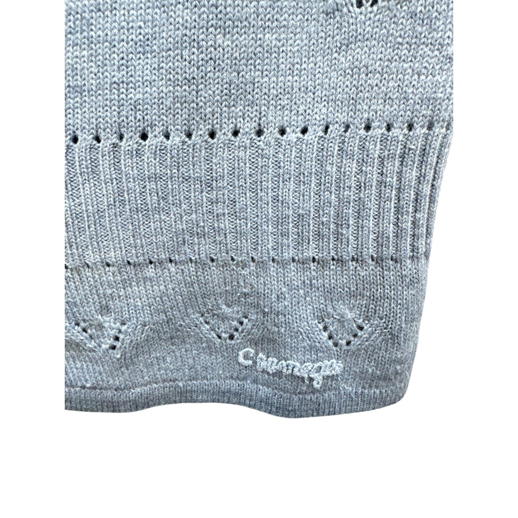 Vintage Grey Wool Knit Vest