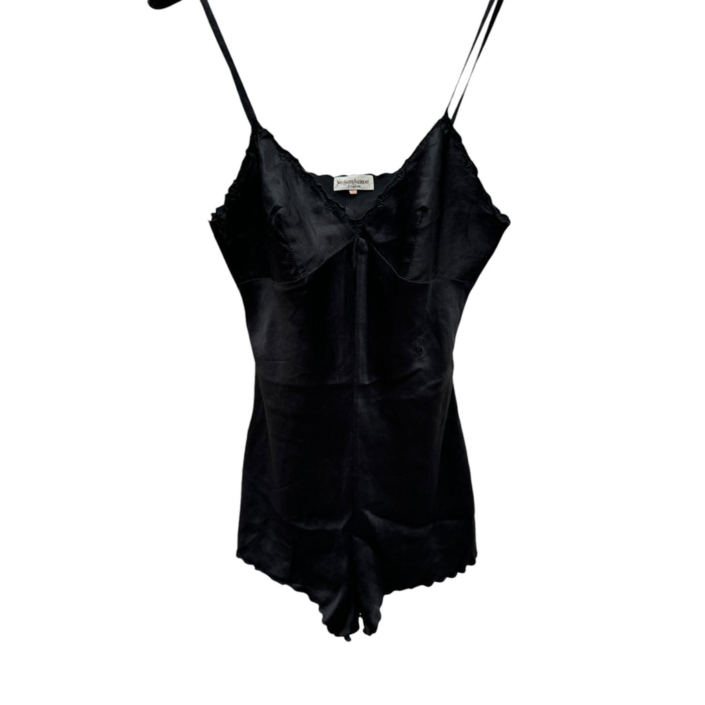 Black Silk Bodysuit