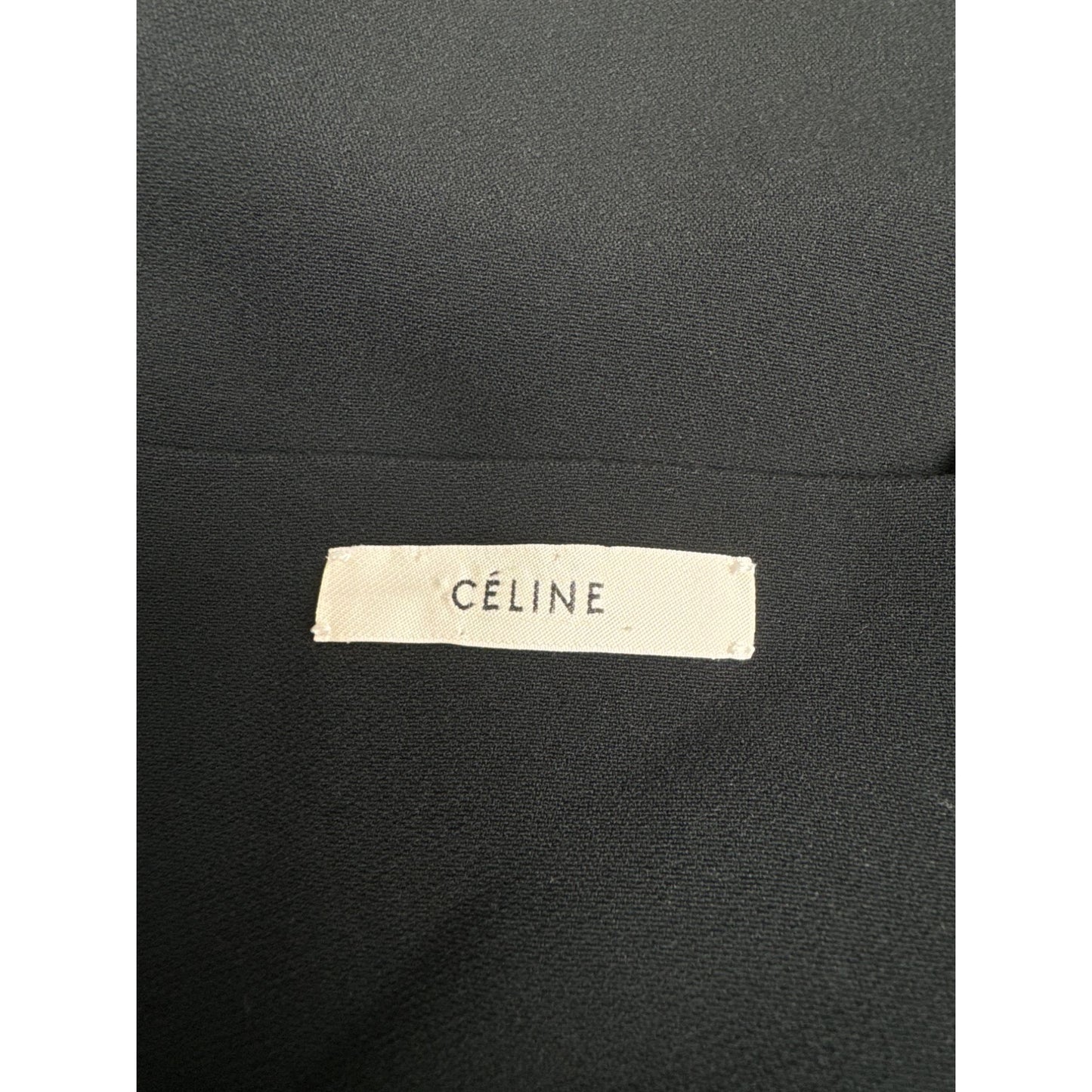 Phoebe Philo Black Open-Back Draped Dress