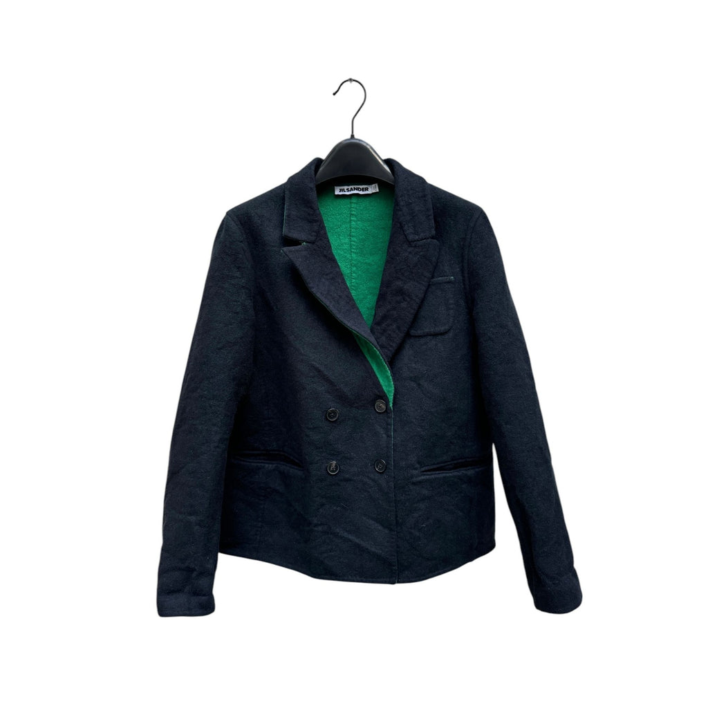 Black Green Wool Jacket