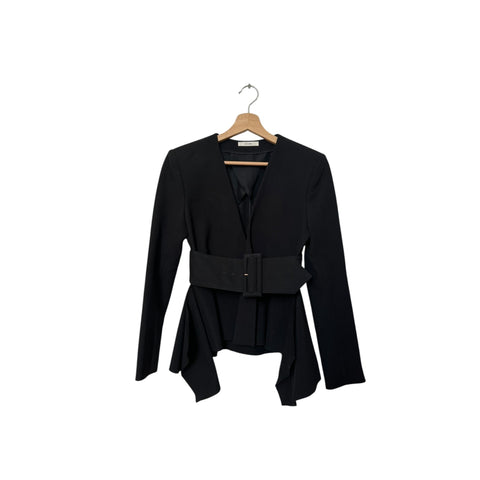 Phoebe Philo Black Viscose Silk Insane Jacket