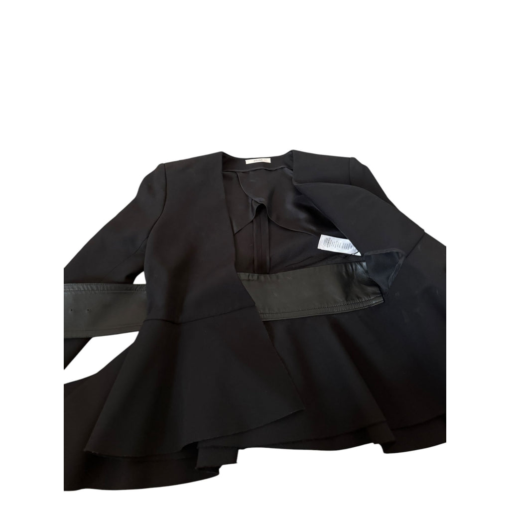 Phoebe Philo Black Viscose Silk Insane Jacket