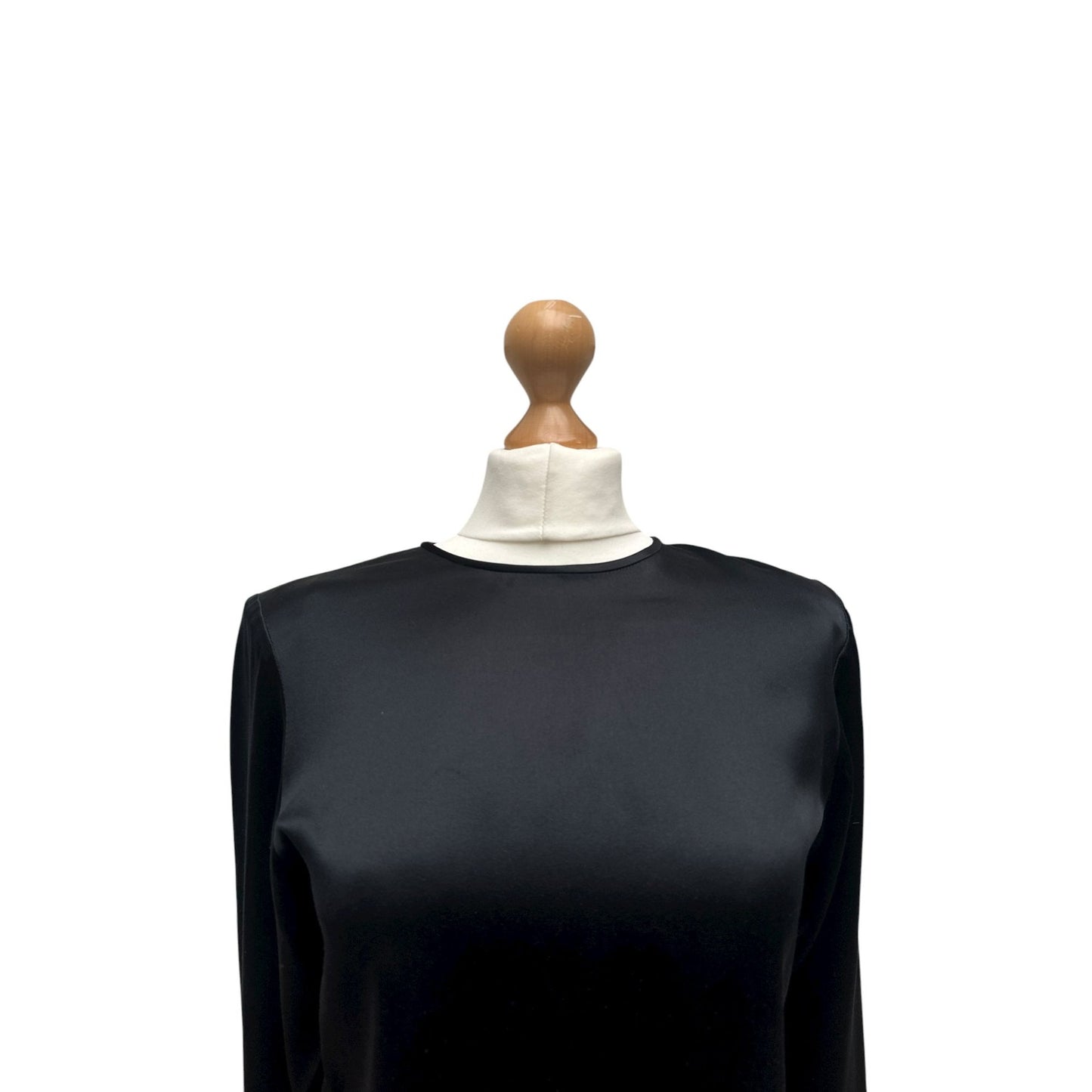 Fall 1993 Black Silk Blouse Size 34 / XS