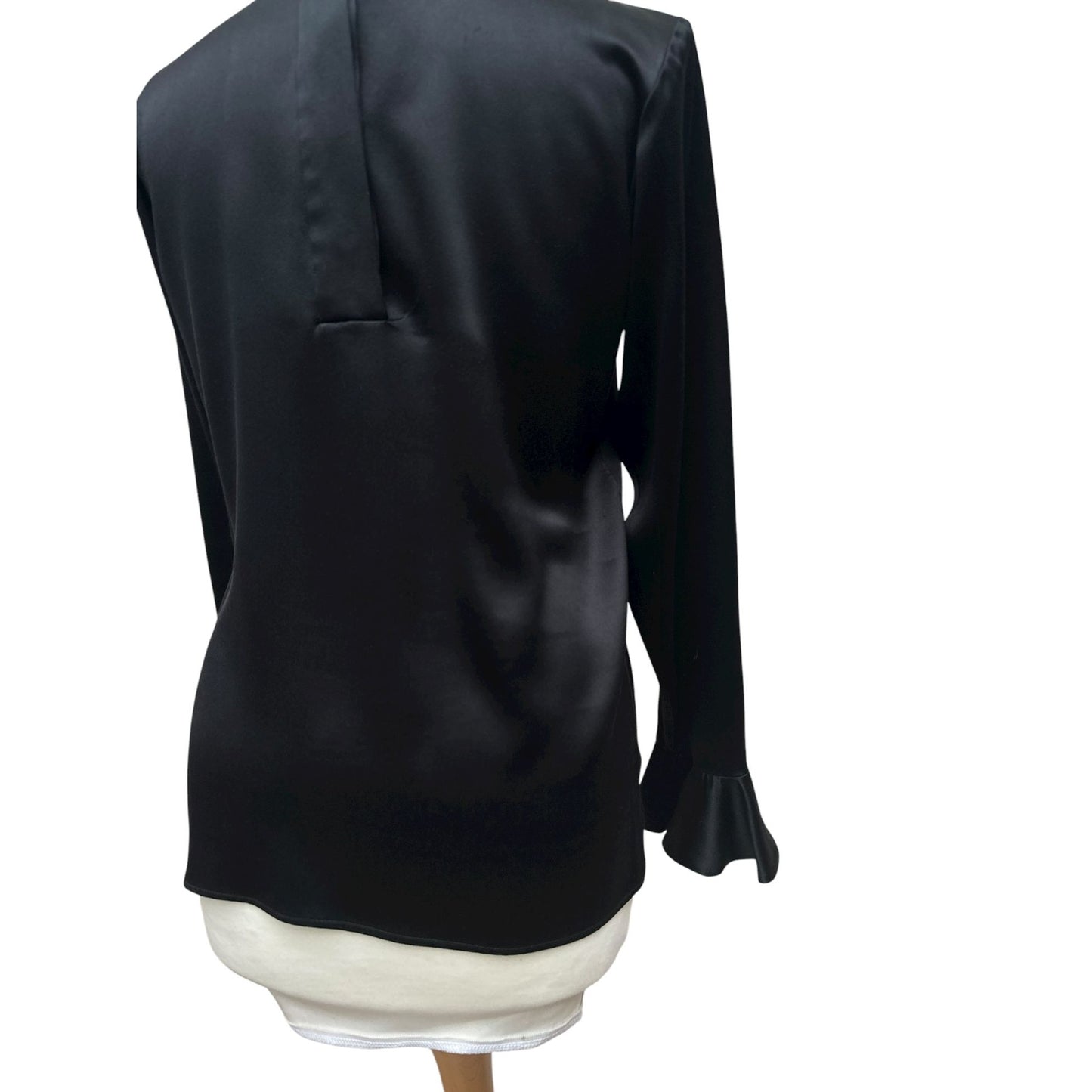 Fall 1993 Black Silk Blouse Size 34 / XS