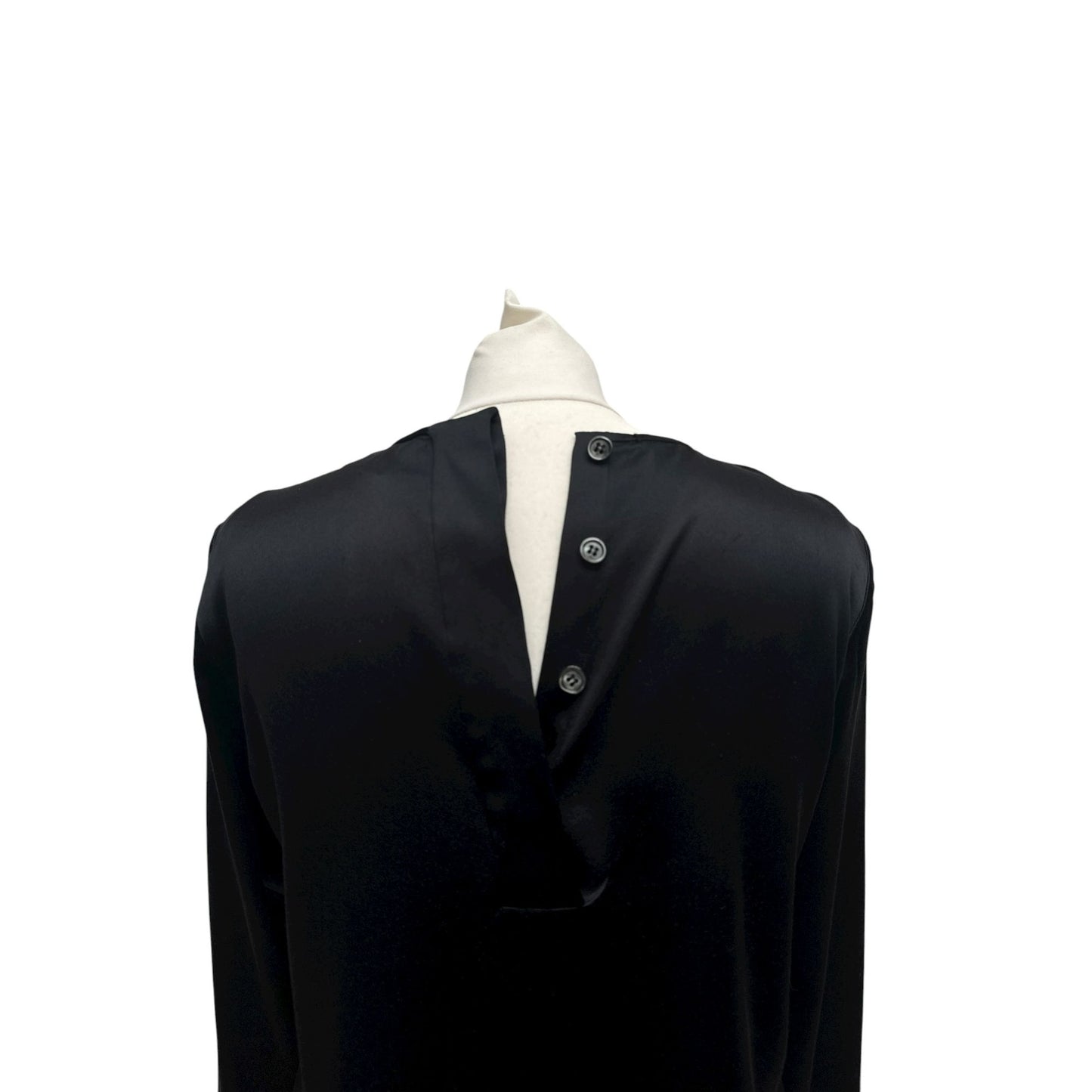 Fall 1993 Black Silk Blouse Size 34 / XS