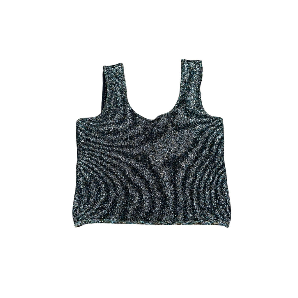 Hiver 1988 Shiny Wool Crop Top