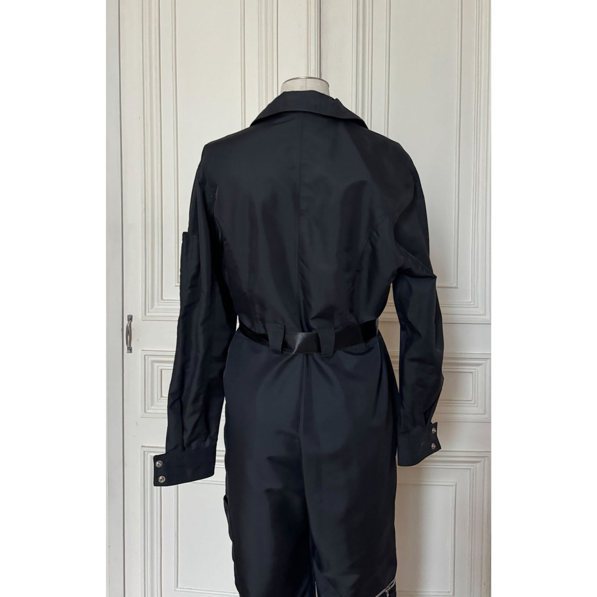 1990s Dark Navy Utility Jumpsuit / Overall