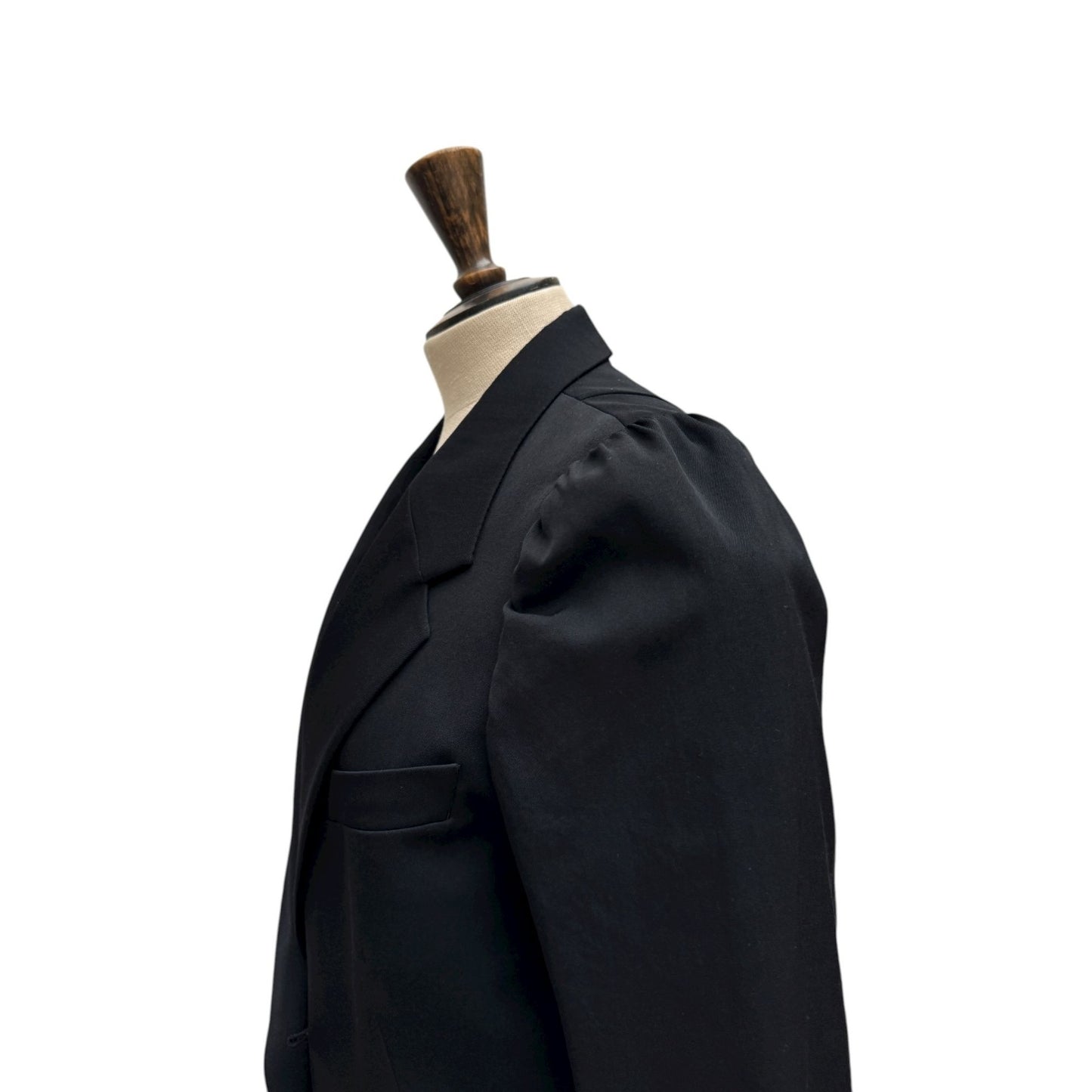 1990s Cigarette Shoulder Black Blazer Jacket