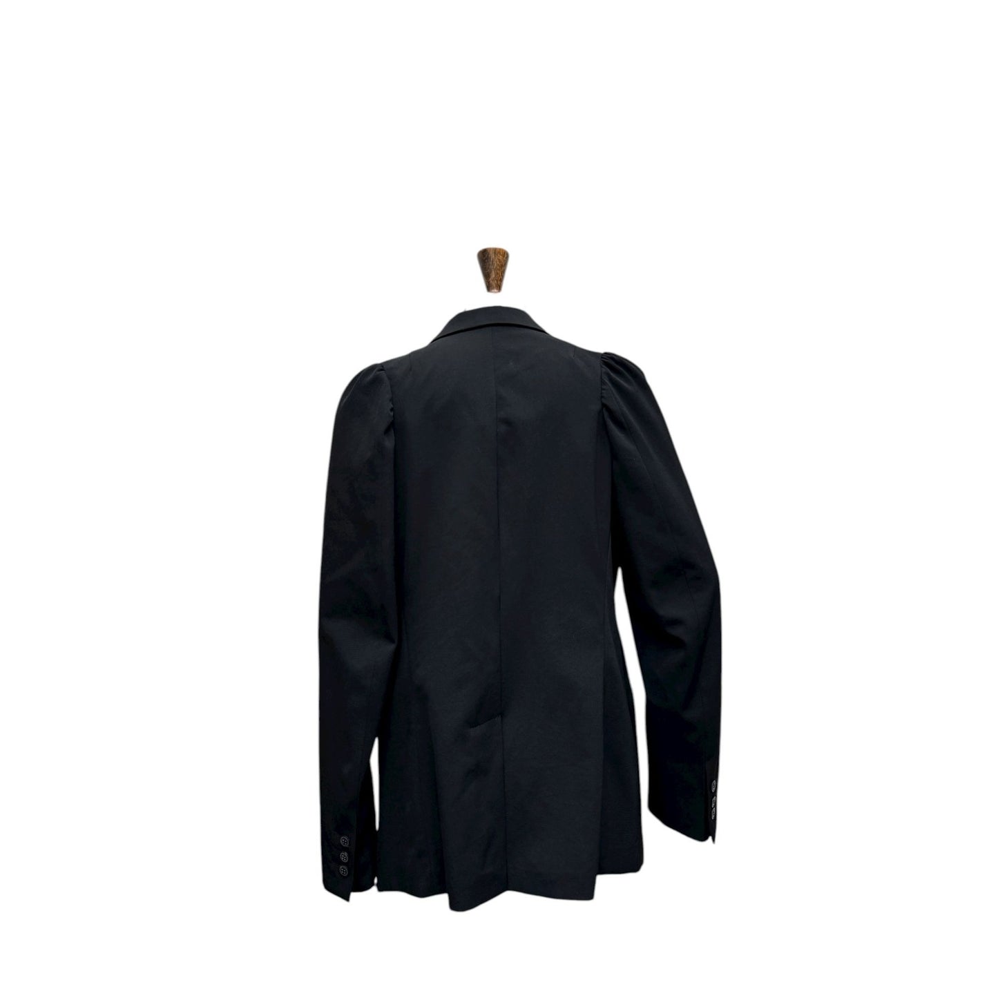 1990s Cigarette Shoulder Black Blazer Jacket