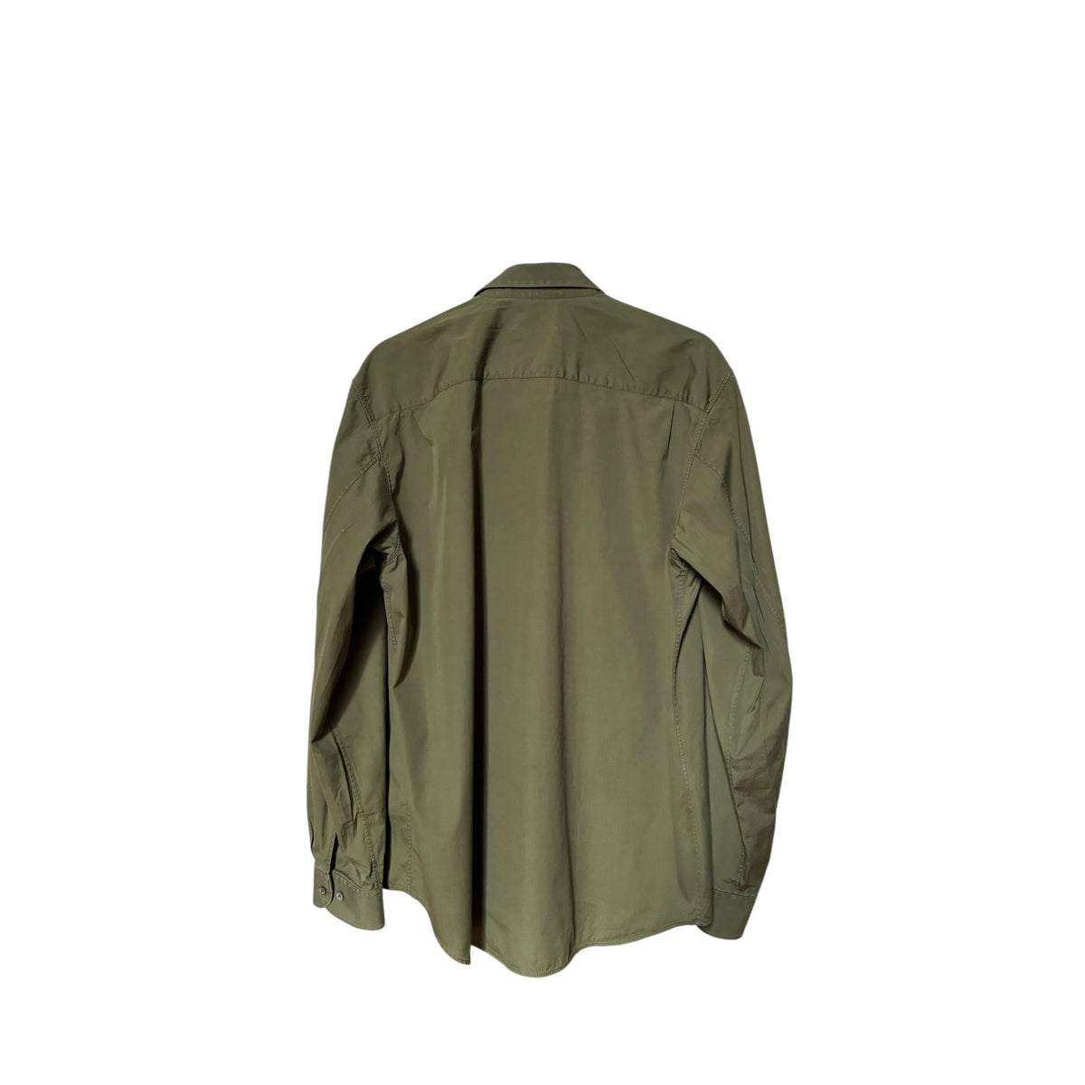 1990s Vintage Khaki Cotton Shirt